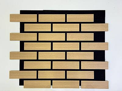 Tuğla Desenli Akustik Duvar Paneli - Yeni Meşe - 1