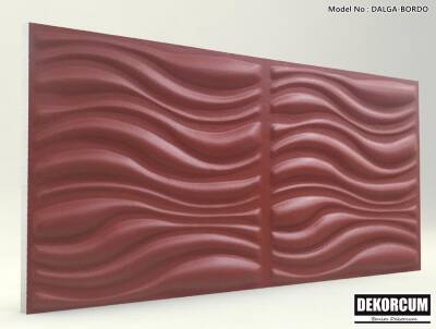 Dalga Desenli-Bordo 3D Xps Panel - 1