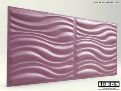 Dalga Desenli-Lila 3D Xps Panel - 1