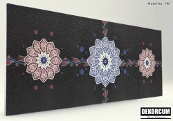 Mevlana Çini Desenli Strafor Duvar Paneli - 