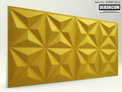 Piramit Desenli-Gold 3D Xps Panel - 1