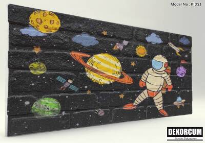 Uzay Tuğla Desenli Strafor Duvar Paneli - 1